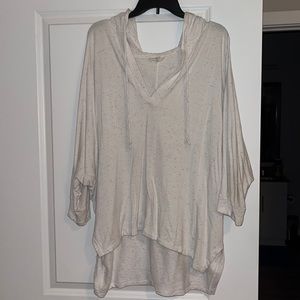 LOFT White Sweatshirt - XL